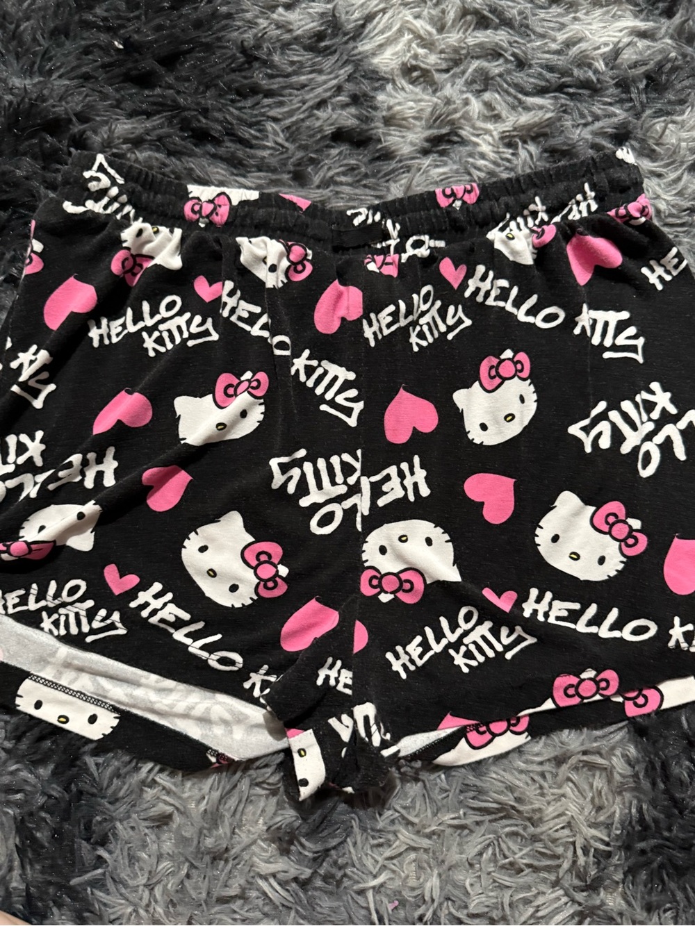 Forever 21 x hello Kitty and friends black shorts